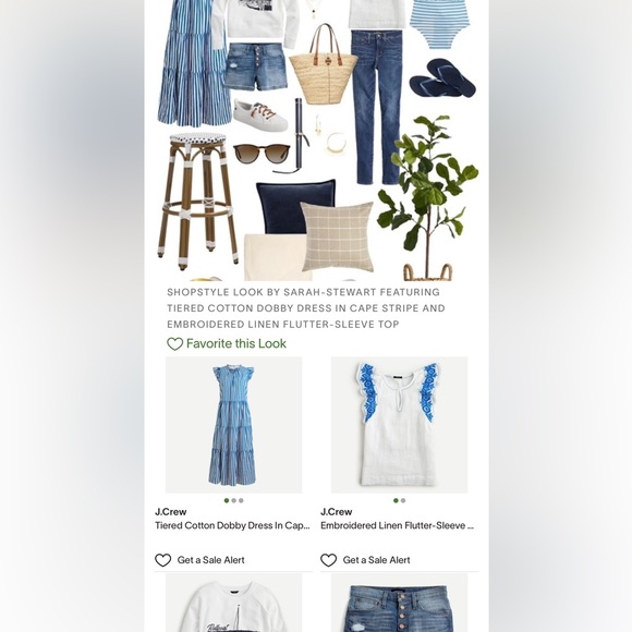 Jcrew blouse beautiful white with blue embroidery - Picture 3 of 5